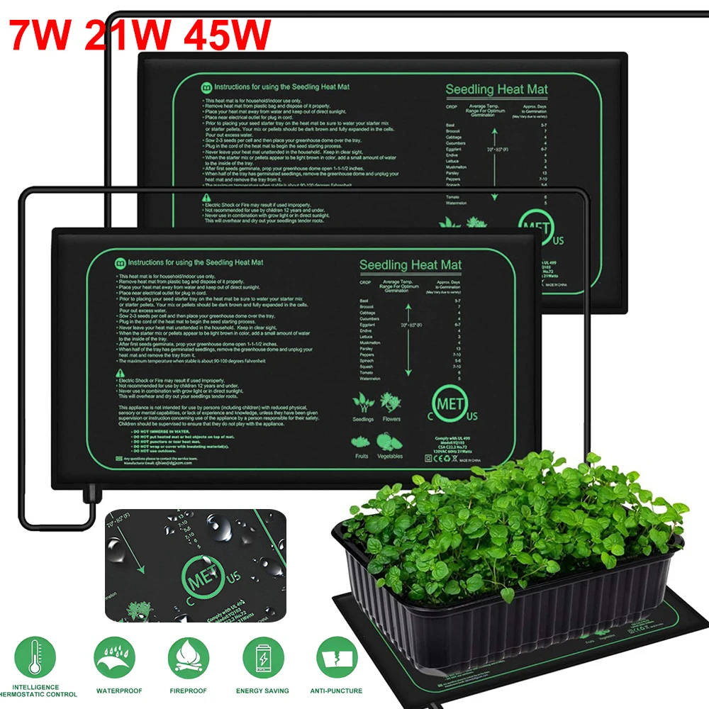 Seedling Heat Mat - 10/25/50CM Zaailing Warmte Mat Kamerplanten Kieming