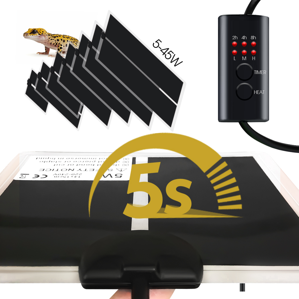 Seedling Heat Mat - Eu Plug 5-20W Reptielen Instelbare Temperatuur