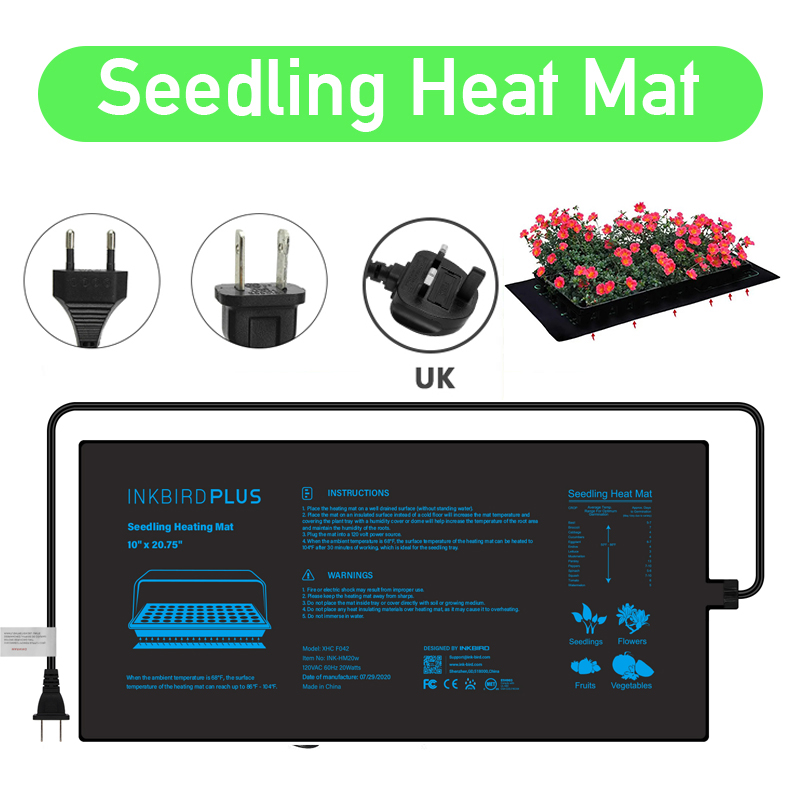 Seedling Heat Mat - 20.75X10Cm Eu/Us/Uk/Au Plug Zaailing Warmte Mat