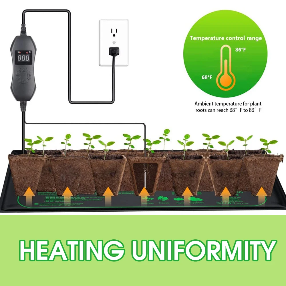 50W EU-US/UK/AU Verstelbare Th - Seedling Heat Mat recensie en prijs